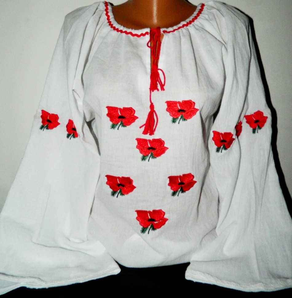 bluza brodata romania